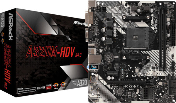 ASRock A320M-HDV AMD Socket AM4 Micro ATX (90-MXB9L0-A0UAYZ