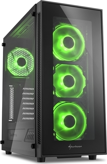 SHARKOON PC CHASSIS TG5 MIDI TOWER ATX GREEN