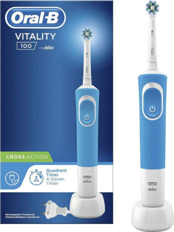 oral b vitality 100 cross action blue