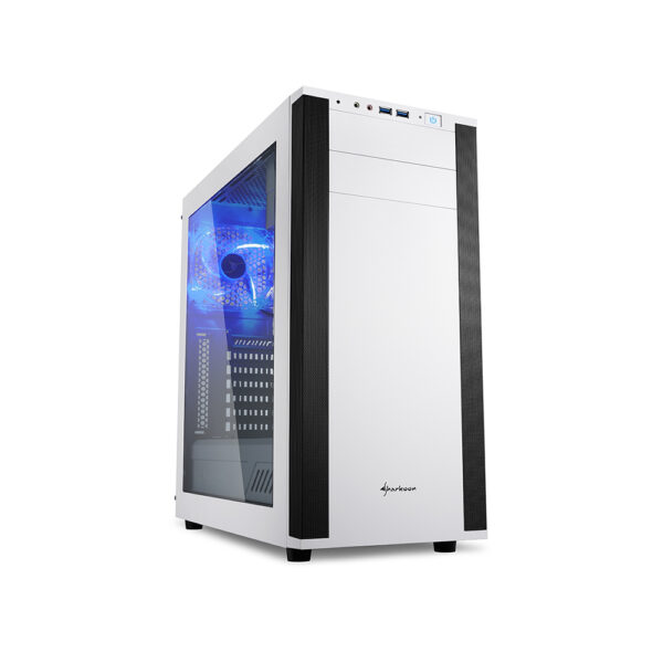 0040998 sharkoon m25 w white pc case m25 w shrm25 w 0
