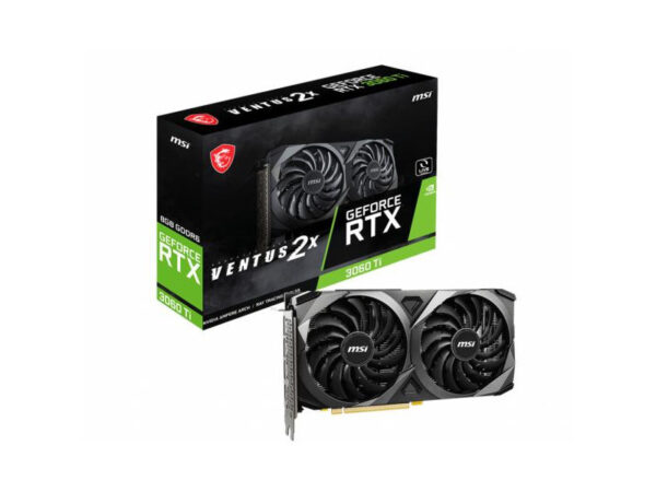 msi geforce rtx 3060 ti ventus 2x 8g v1 lhr nvidia 8 gb gddr6(6277016a92010)