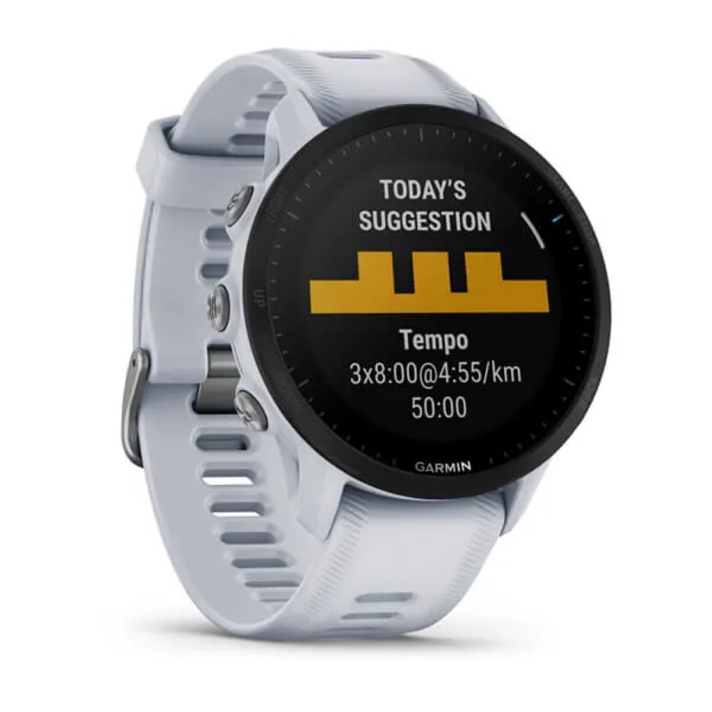 Garmin Forerunner 955 Solar 46mm Whitestone Silicone Strap
