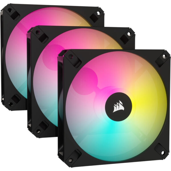 corsair icue ar120 rgb 120mm 3xpack black (co 9050167 ww)