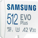 samsung evo plus (2021) microsdxc 512gb class 10 u3 v30 a2 uhs i