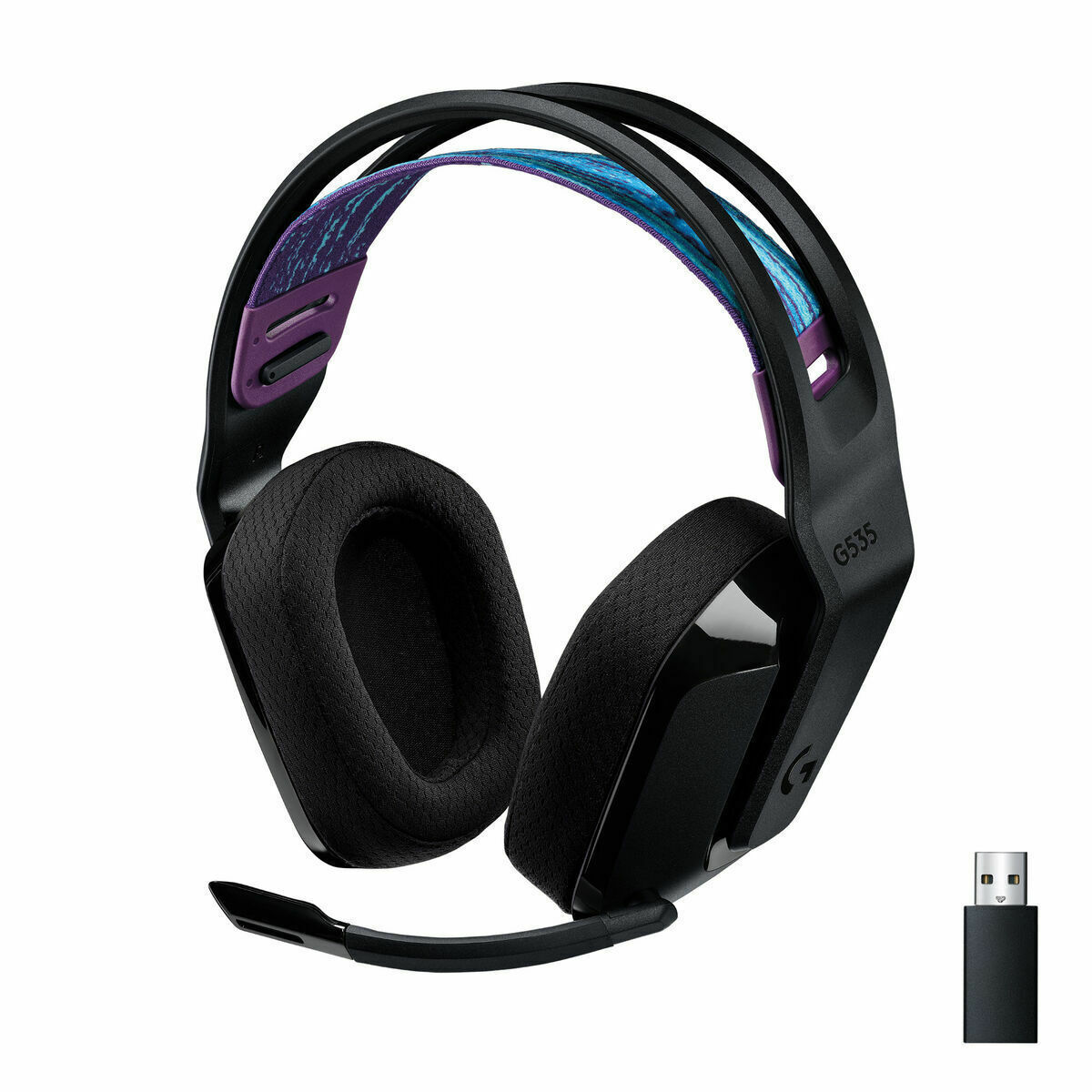 logitech g535 wireless gaming headset black (981 000972)