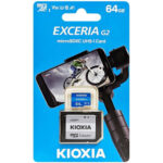 kioxia exceria g2 microsdxc 64gb class 10 u3 v30 uhs i (lmex2l064gg2)