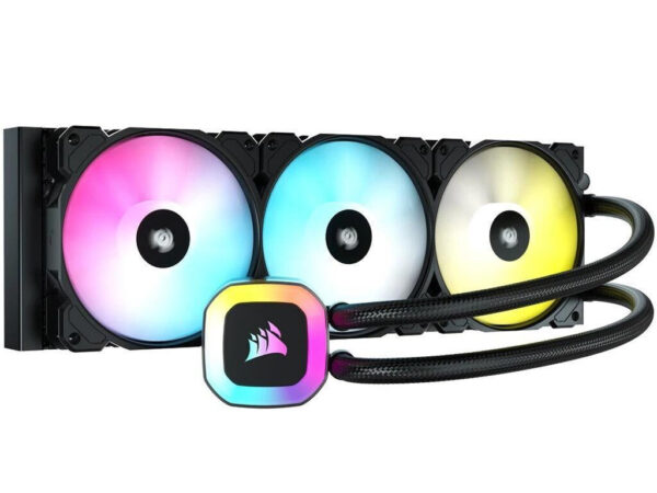 corsair icue h150 rgb 360mm liquid cpu cooler (cw 9060054 ww)