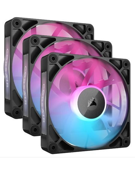 corsair icue rx120 rgb 120mm triple pack black (co 9050167 ww) (Αντιγραφή)