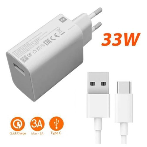 xiaomi 33w wall charger combo type a white (bhr6039eu)