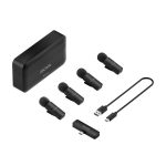 boya by v4u wireless 4 person 4 channel mini lavalier usb c 2.4ghz microphone