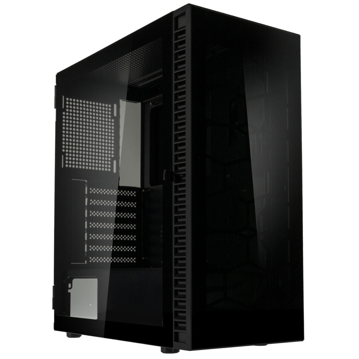 kolink observatory hf glass core midi tower case black no fans