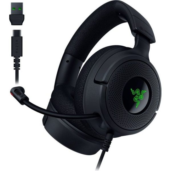 razer kraken v4 x usb rgb 7.1 gaming headset 40 mm driver pc/ps5/ps4
