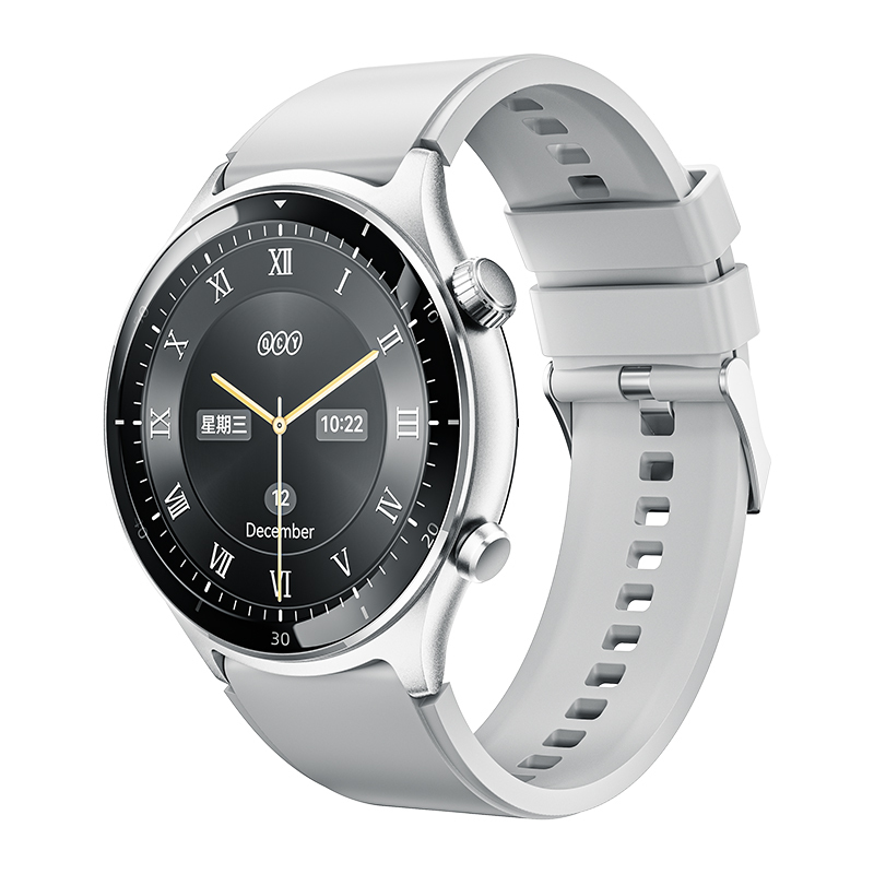 qcy active gt s7 bt call watch gray 3atm waterproof, 120 sports (auto detect sport a.i.)