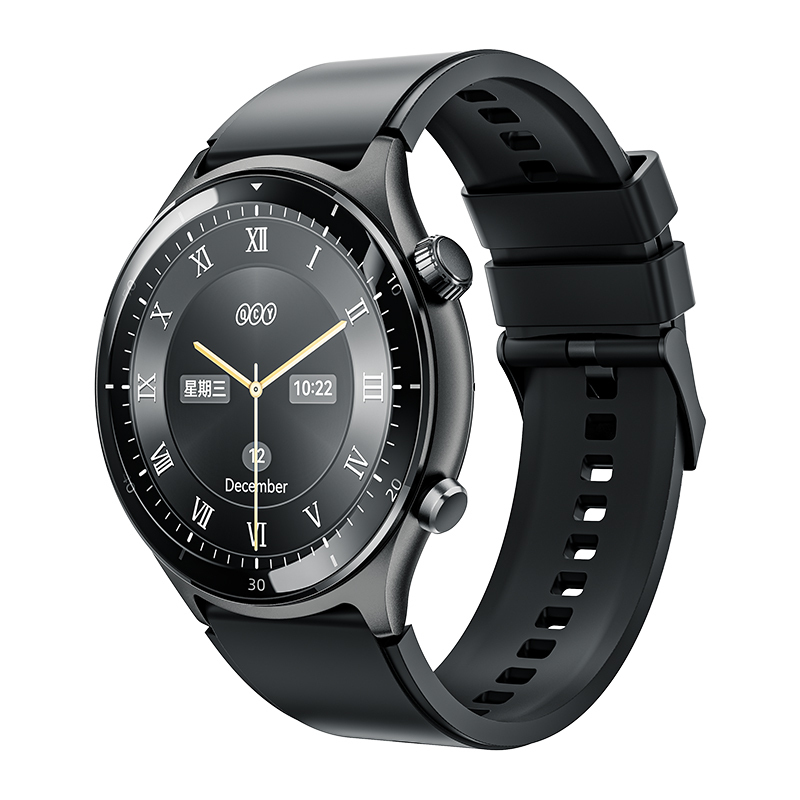 qcy active gt s7 bt call watch black 3atm waterproof, 120 sports (auto detect sport a.i.)