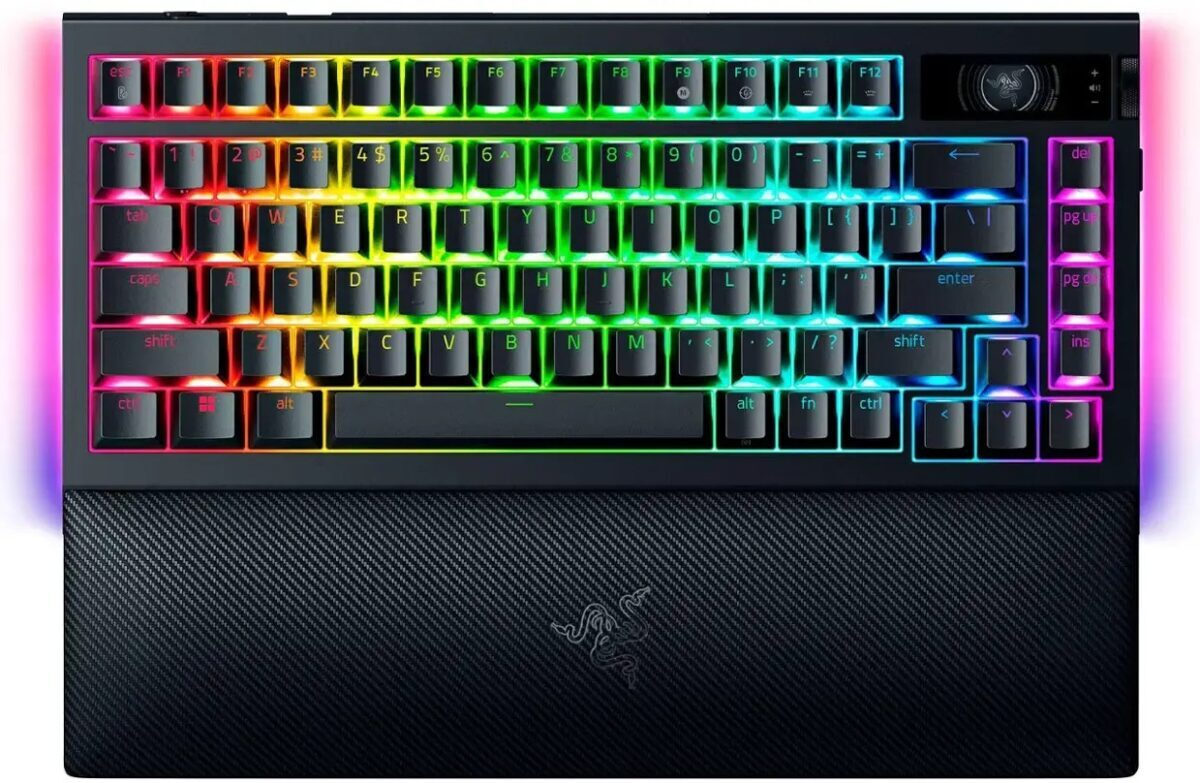 razer blackwidow v4 75% pro wireless mechanical rgb gaming keyboard hot swappable orange switche