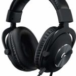 logitech g pro x gaming headset with mit blue vo!ce black (981 000818)