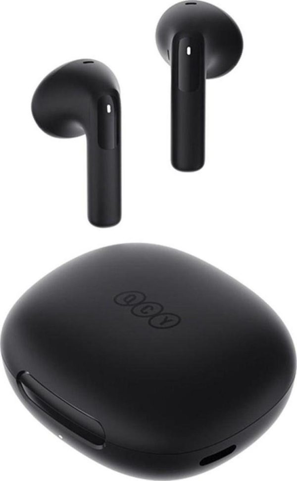qcy ailybuds e20 white hybrid anc semi ear tws earbuds 6mics 13mm dynamic driver ipx4 bt5.4 35h