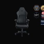 razer iskur v2 black leather gaming chair lumbar support memory foam head cushion
