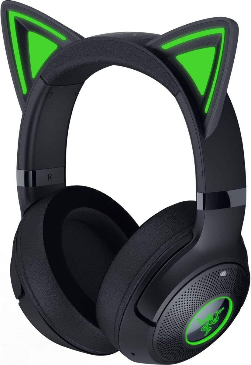 razer kraken kitty v2 bt black rgb 7.1 gaming headset kitty ears bluetooth 5.2