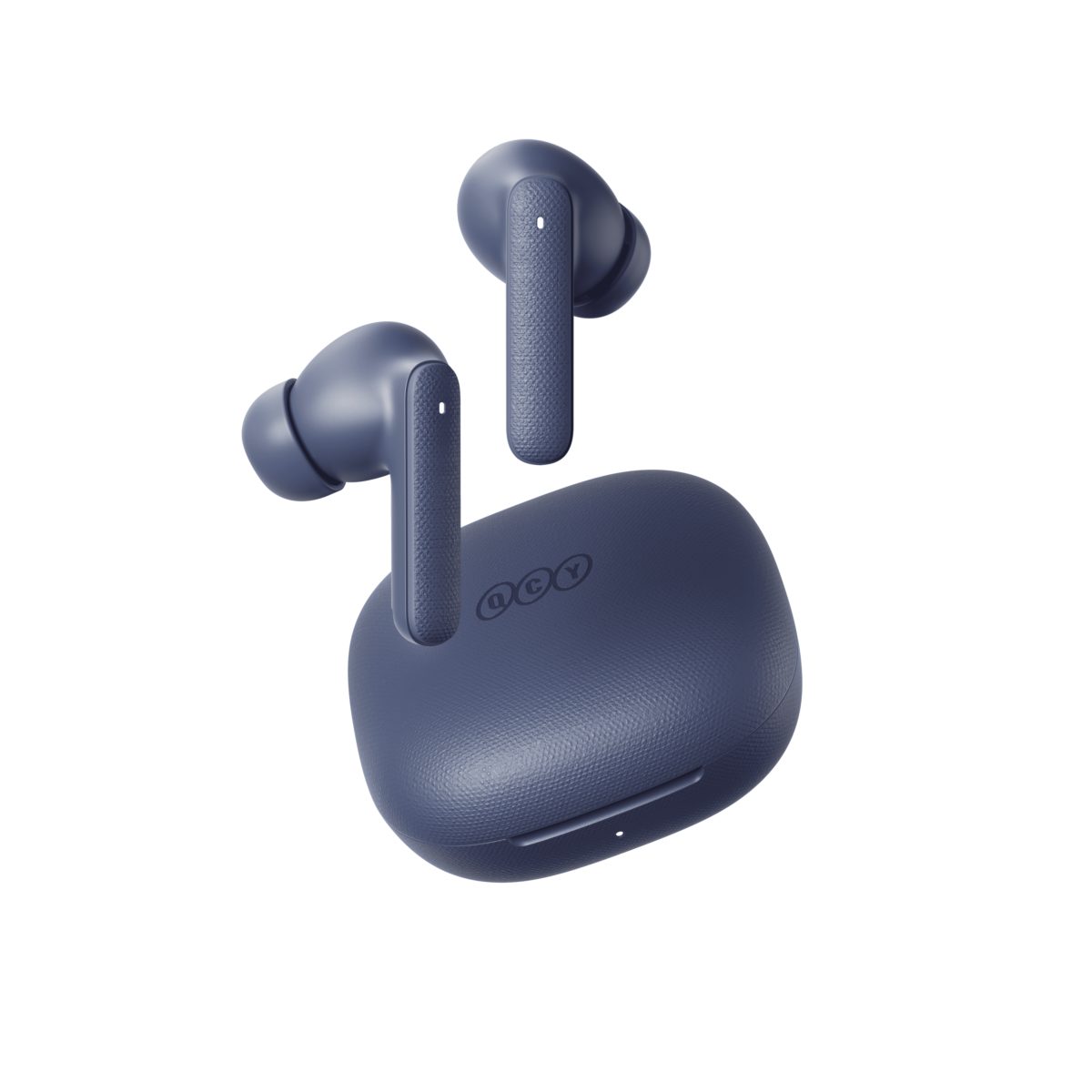 qcy buds blue (qt43) noise reduction clear calls tws earbuds 35h, 10mm dynamic drivers