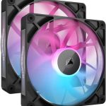 corsair icue rx140 rgb 140mm 2x pack black (co 9051020 ww)