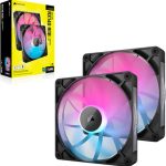 corsair icue rx140 rgb 140mm 2x pack black (co 9051020 ww)