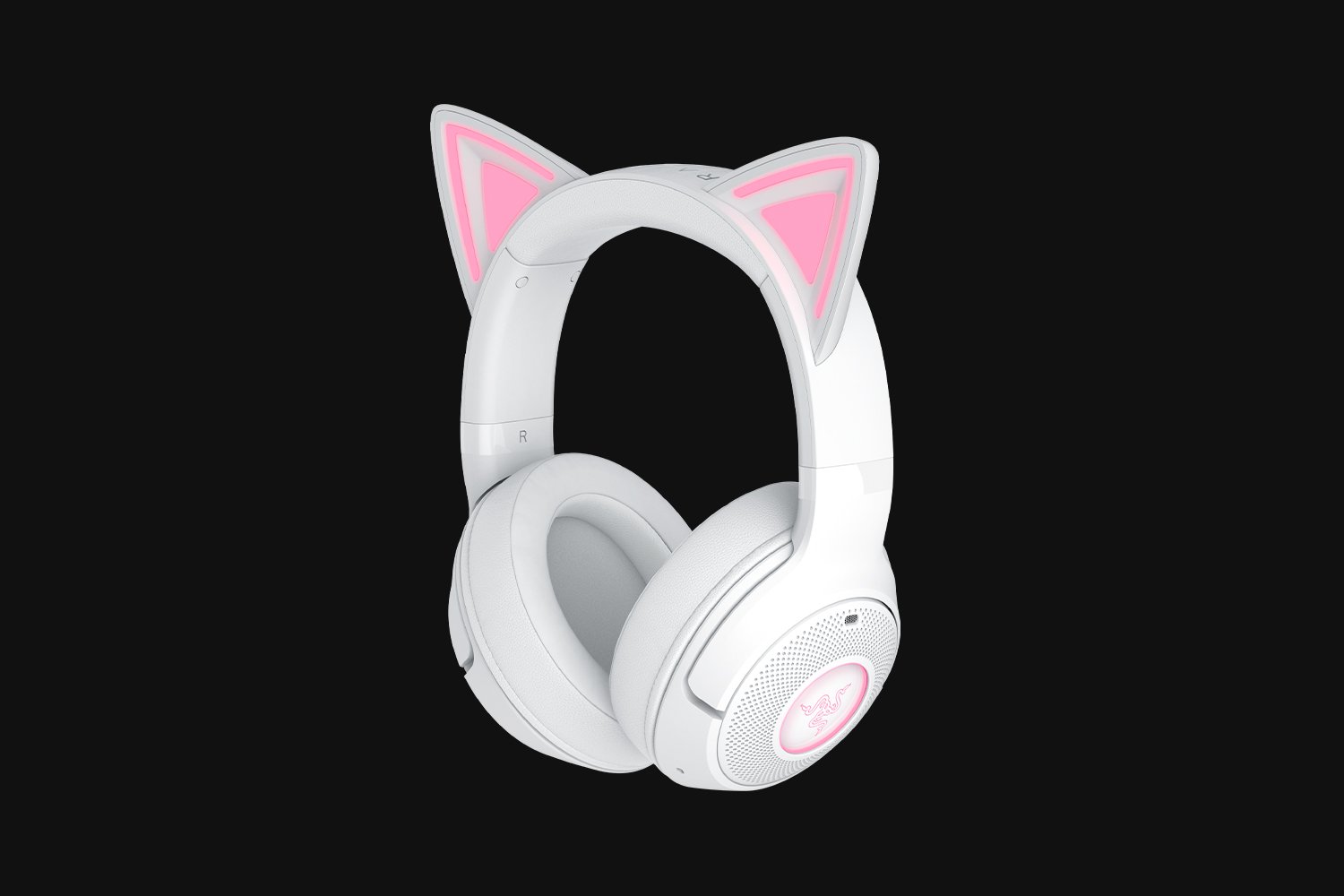 razer kraken kitty v2 bt white rgb 7.1 gaming headset kitty ears bluetooth 5.2