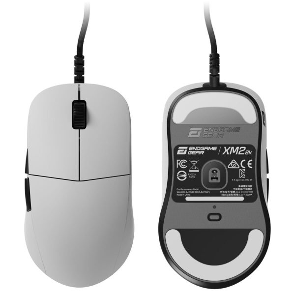 endgame gear xm2 8k gaming mouse, wired white