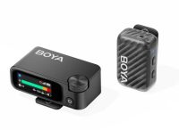 boyamic 2 01 wireless hd twin microphone usb c & camera, 4x rxs, 32bit float onboard rec 300m 15h