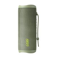 qcy sp7 red portable bluetooth speaker w stereo sound 40w, mic for calls, rgb light show