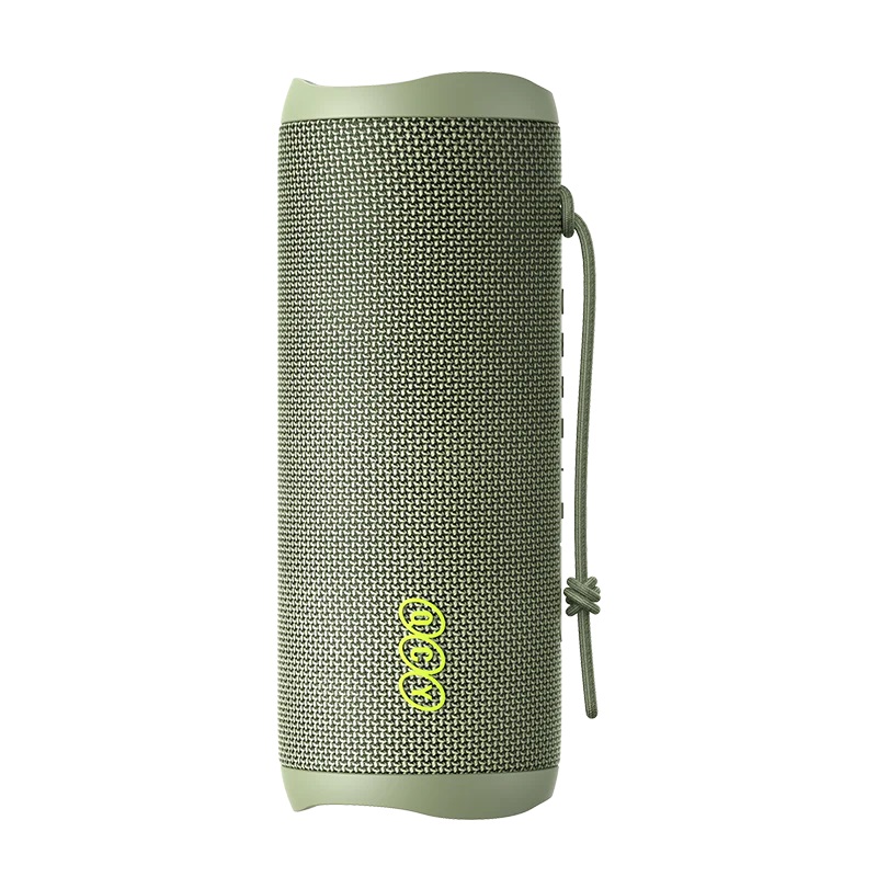 qcy sp7 red portable bluetooth speaker w stereo sound 40w, mic for calls, rgb light show