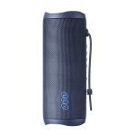 qcy sp7 red portable bluetooth speaker w stereo sound 40w, mic for calls, rgb light show
