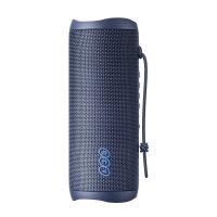 qcy sp7 red portable bluetooth speaker w stereo sound 40w, mic for calls, rgb light show