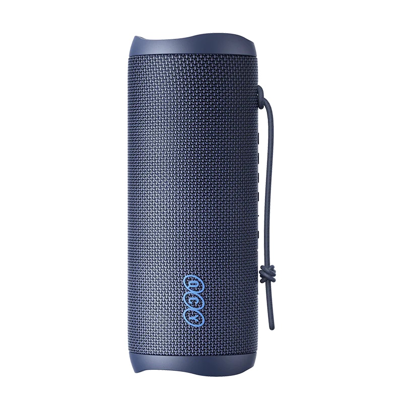 qcy sp7 red portable bluetooth speaker w stereo sound 40w, mic for calls, rgb light show