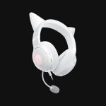 razer kraken kitty v2 white rgb usb 7.1 gaming headset kitty ears pc / ps5 / switch