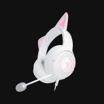 razer kraken kitty v2 white rgb usb 7.1 gaming headset kitty ears pc / ps5 / switch