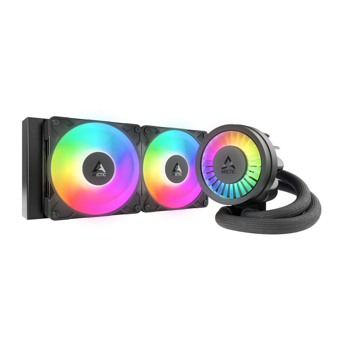 arctic liquid freezer iii pro 240 a rgb (black) improved aio cpu water cooler 1700,1851,am4,am5