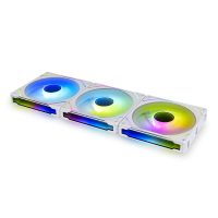 lian li uni fan infinity sl 120 3pcs reverse white (triple pack include controller) case fan