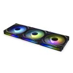 lian li uni fan infinity sl 120 3pcs reverse black (triple pack include controller) case fan