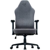razer iskur v2 x – light gray – gaming chair – lumbar curve – plus fabric