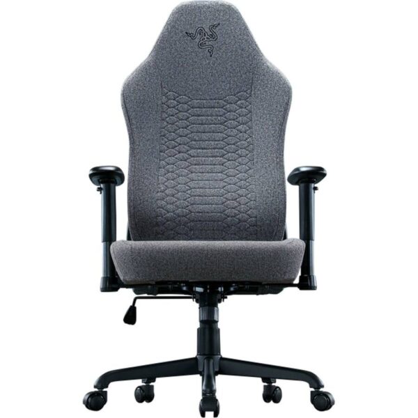 razer iskur v2 x – light gray – gaming chair – lumbar curve – plus fabric
