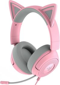 kraken kitty v3 x quartz gaming headset kitty ears 7.1 surround pc/ps5/xbox/switch 2   3.5mm