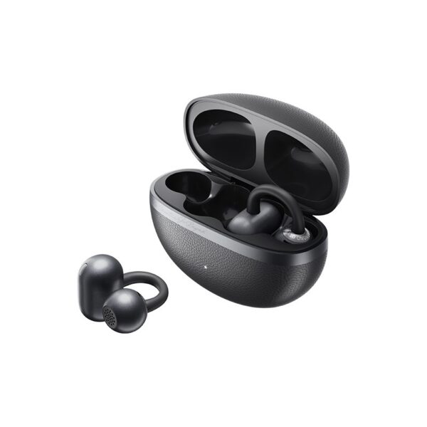 qcy crossky c50 grey (ct06) open ear earclip, bt 6.0, ipx5 waterproof, 35h gray