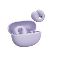 qcy crossky c10 blue open ear tpu earclip, ipx5 call noise reduction bt 5.4 earbuds 30h