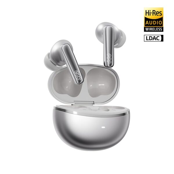 qcy melobuds n70 anc grey 55db anc tws flagship hi res earbuds ldac bt 6.0 ipx5 wireless charge