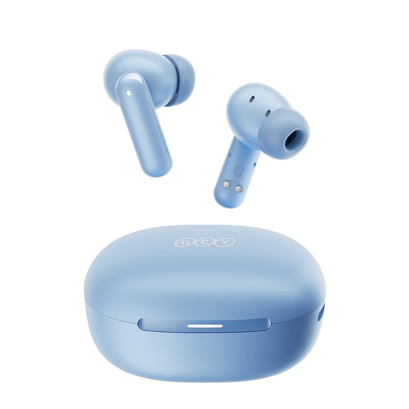 qcy melobuds n30 (ht16) anc light blue sbc/aac ipx4 tws earbuds w. natural transparency mode & a.i