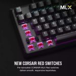 corsair keyboard k70 core rgb, mlx red linear (ch 910971e na)