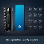 arctic ratchet screwdriver toolkit – magnetic bit holder – 23 magnetic bits – adjustable function