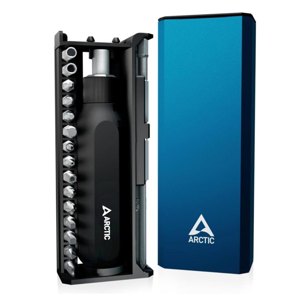 arctic ratchet screwdriver toolkit – magnetic bit holder – 23 magnetic bits – adjustable function