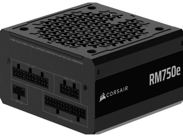 corsair psu rm750e cybenetics gold, fully modular black (cp 9020295 eu)